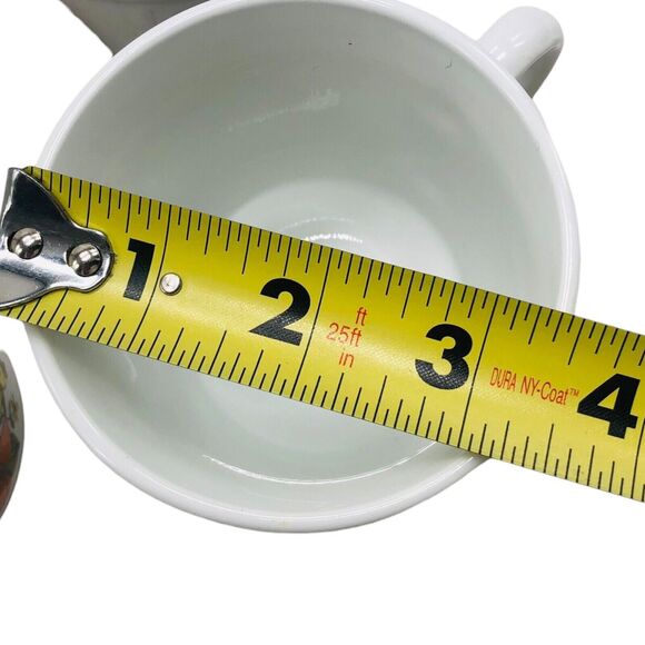 VTG Corelle Corning Ware Indian Summer Cups Mugs Orange Yellow Flowers Set of 4 - Picture 7 of 7